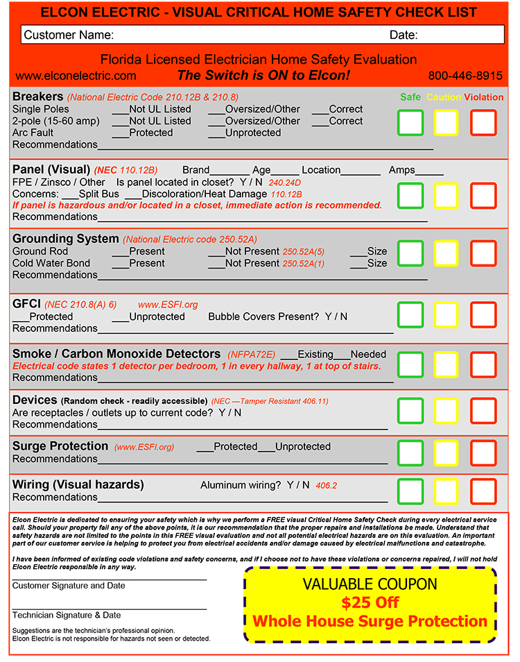 Home Safety Inspection With Every Job