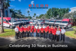 elcon electric team celebrating 30 years of business